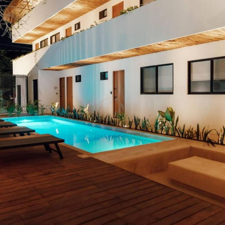 Cozy apartment with pool in Bacalar Center - Apartamento de 2 dormitorios con balcón - 1