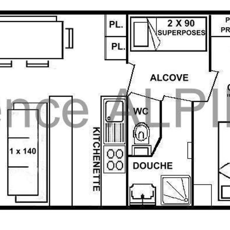 Appartement 2 pièces Les Saisies pour 6 personnes, calme au centre, classé 2 étoiles - Appartamento con 1 Camera da Letto - 2