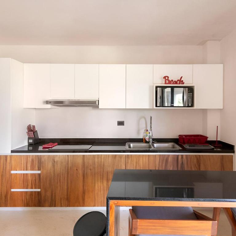 Departamento amplio con balcon y mini alberca privada - Apartamento de 1 dormitorio - 16