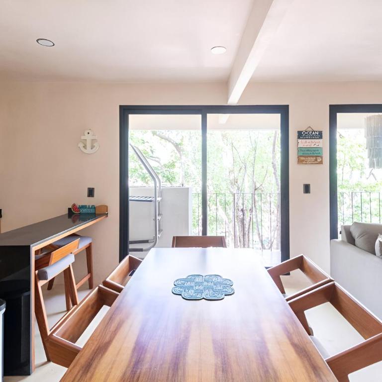 Departamento amplio con balcon y mini alberca privada - Apartamento de 1 dormitorio - 9