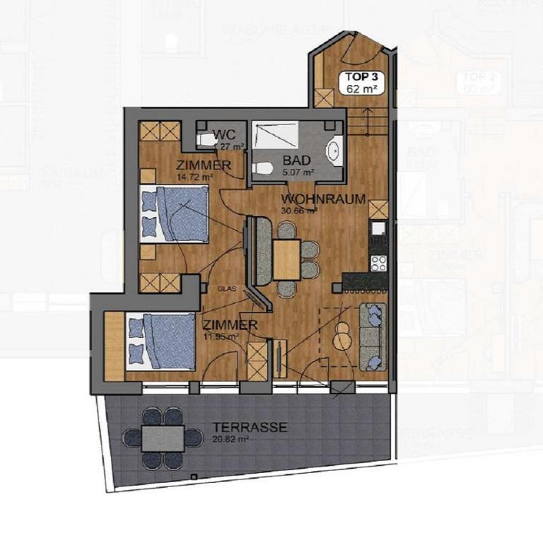 A CASA Infinity - Apartamento de 2 dormitorios con terraza - 1