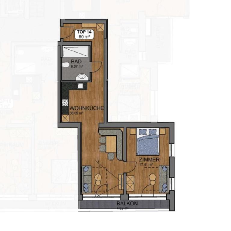 A CASA Infinity - Apartamento de 1 dormitorio con balcón - 1