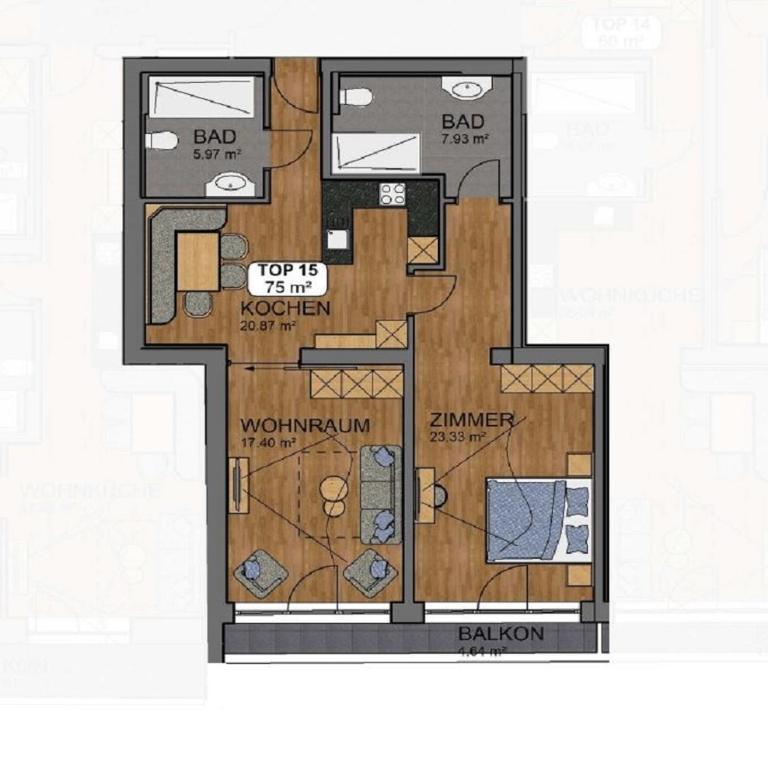 A CASA Infinity - Apartamento de 1 dormitorio con balcón - 1