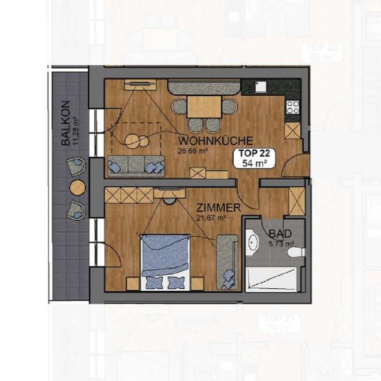 A CASA Infinity - Apartamento de 1 dormitorio con balcón - 1