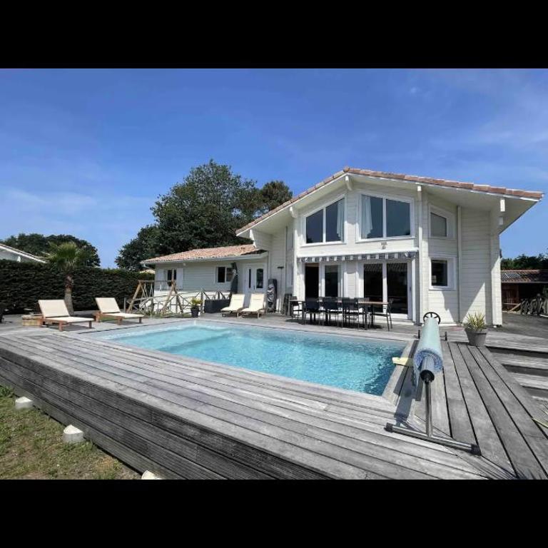 Villa de Cazaux, piscine chauffée pétanque billard - Villa - 5