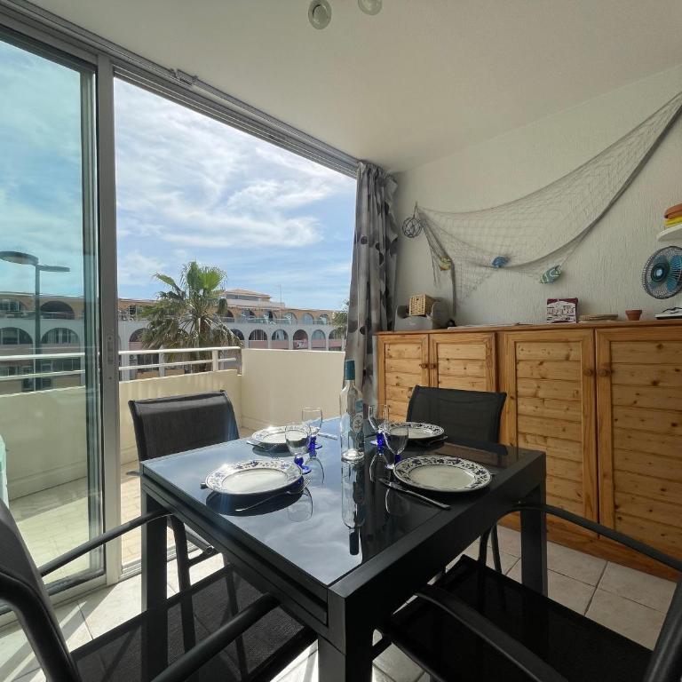 T2 avec loggia vitrée, terrasse, parking à Sète - FR-1-338-589 - Apartamento - 7