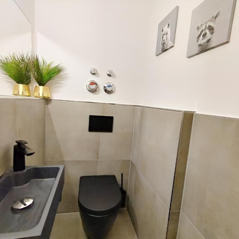 Design-Apartment für bis zu 4 im 1 OG, modern, Dachterrasse, Grill, ruhige Lage, Smart TV, Wii, LAN und WLAN - Appartamento con 1 Camera da Letto - 22