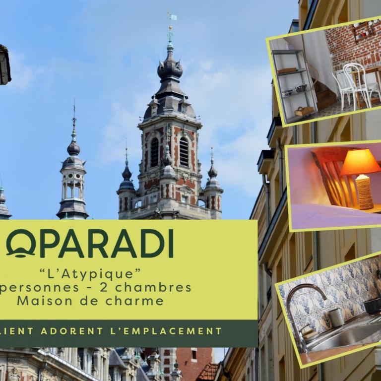 OPARADI "L'atypique" MAISON HISTORIQUE à Lille, un séjour atypique dans un cadre d'antan - Maison 2 Chambres - 2
