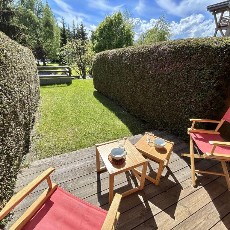 Studio Alcôve Cosy, 4 Pers, Jardin, Parking, Proche Télécabine et Golf - Megève - FR-1-597-21 - Appartement (4 Adultes) - 14