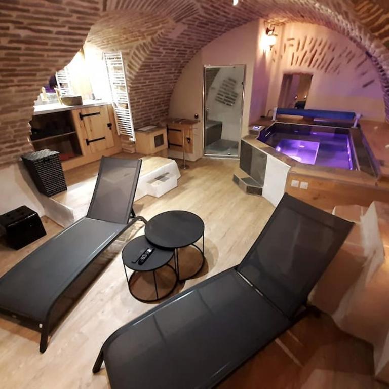 Studio et spa privatif Le Puits de la Grâce - Apartment mit 1 Schlafzimmer - 11