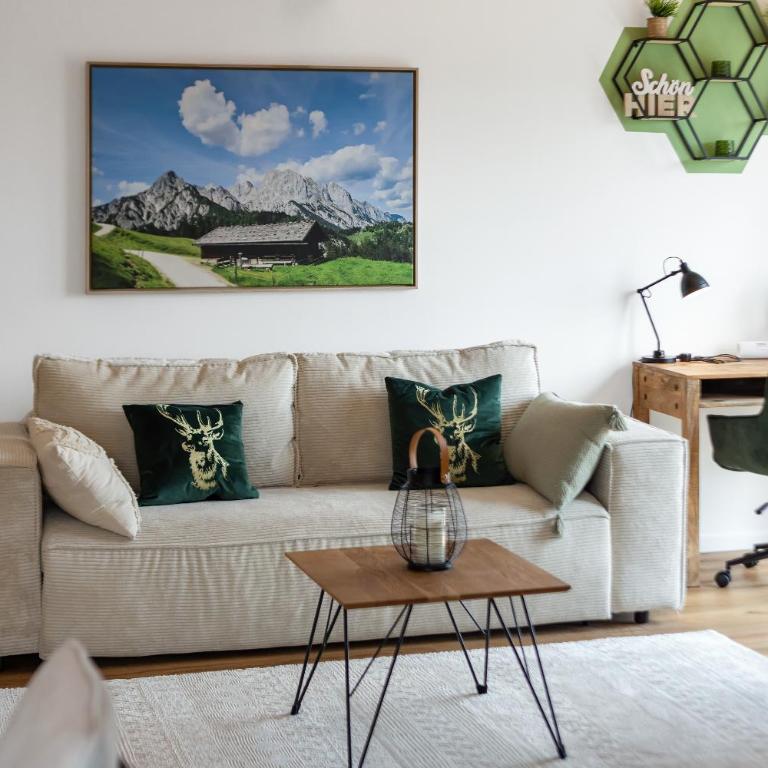 WIESENglück - Helles Apartment mit Blick auf Allgäuer Wiesen, 2 Schlafzimmer & zentrale Lage - Apartment mit 2 Schlafzimmern - 3