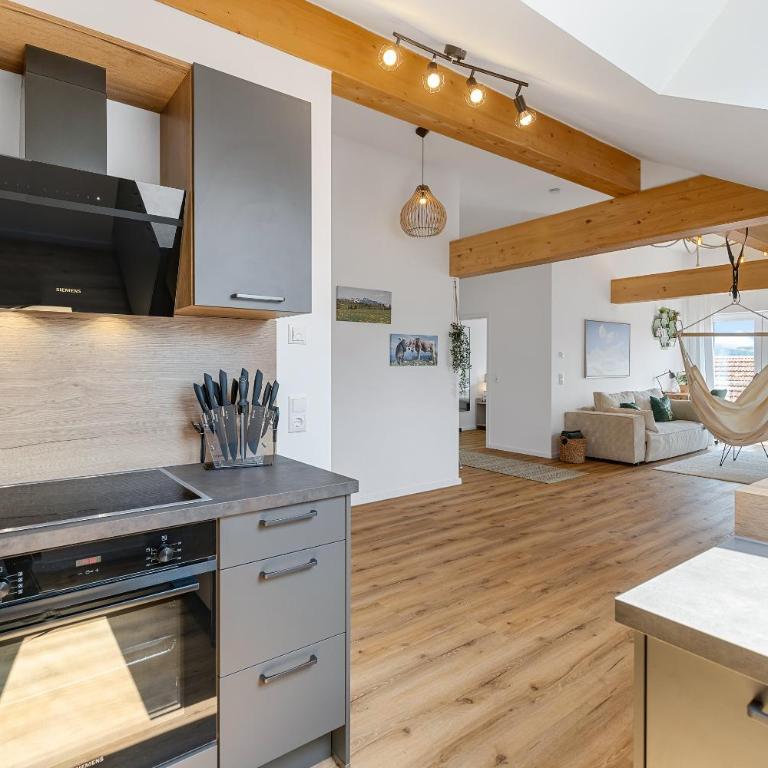 WIESENglück - Helles Apartment mit Blick auf Allgäuer Wiesen, 2 Schlafzimmer & zentrale Lage - Apartment mit 2 Schlafzimmern - 16