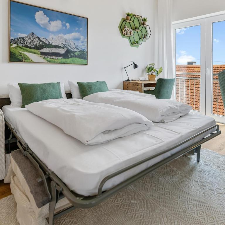 WIESENglück - Helles Apartment mit Blick auf Allgäuer Wiesen, 2 Schlafzimmer & zentrale Lage - Apartment mit 2 Schlafzimmern - 4