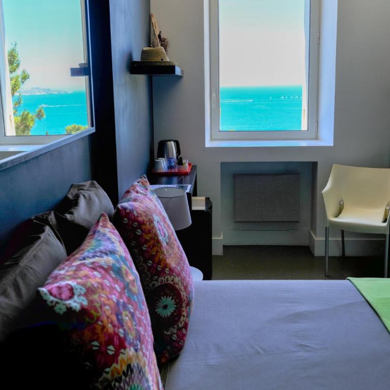 La LUNA - VILLA D'ARCHITECTE B&B VUE MER ET JACUZZI - Chambre Double Standard - 14