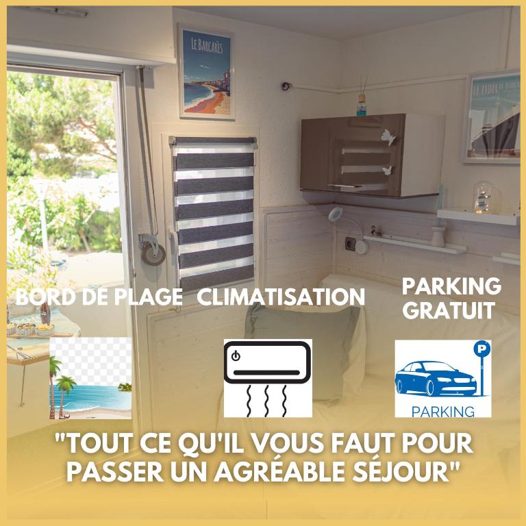 Le Petit Bateau - Accès direct Plage - Parking privé - Climatisation - Wifi - One-Bedroom Apartment - 1