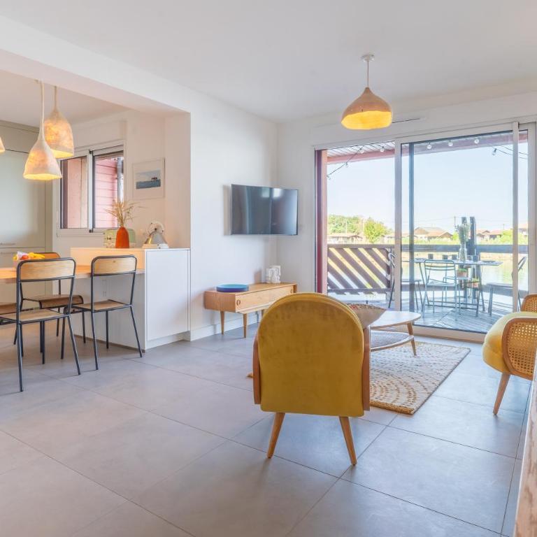 L'Ostra - Maison sur l'eau proche Arcachon - Maison 2 Chambres - 4