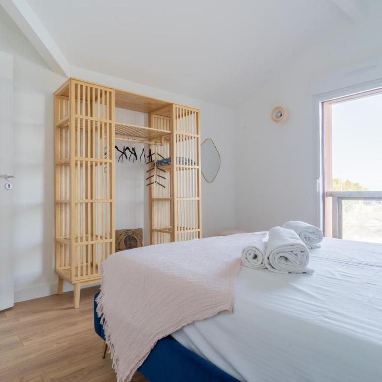 L'Ostra - Maison sur l'eau proche Arcachon - Maison 2 Chambres - 14