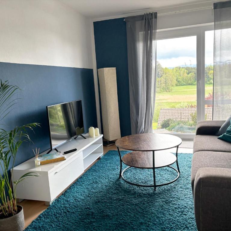 Panorama-Haus Ferienwohnung SÄNTIS - Schlafzimmer, Wohnzimmer, Küche, Bad, Sonnenterrasse mit Bergblick im Garten - Apartment mit Blick auf die Berge - 5