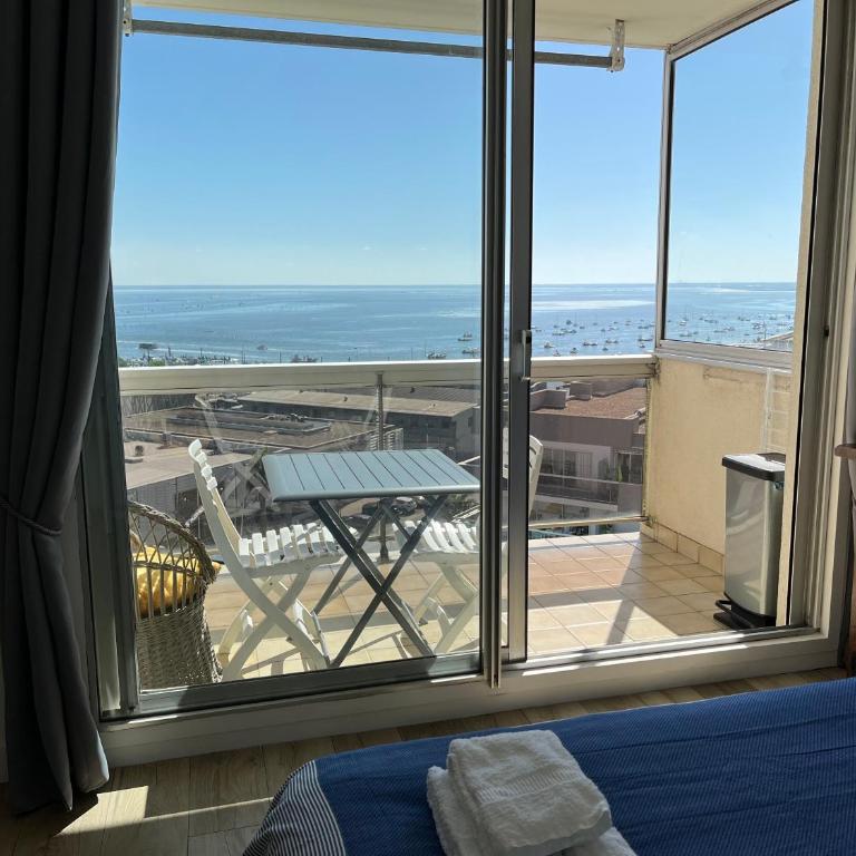 Studio vue mer-port Arcachon - Studio Lit Queen-Size de Luxe - 7
