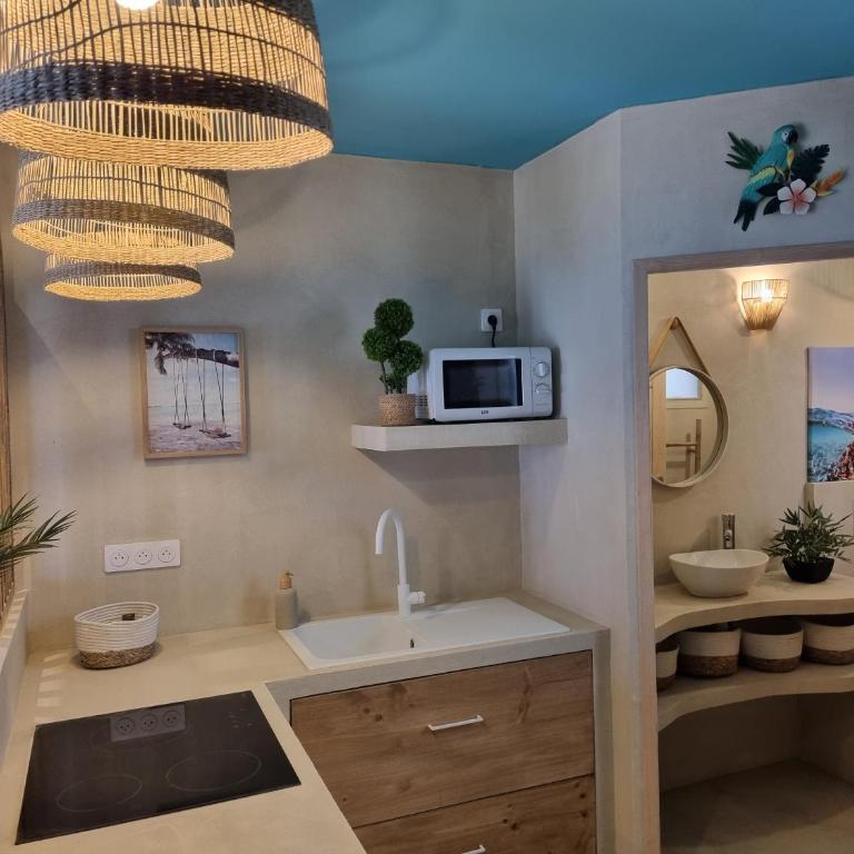 Les Spas de la Mer, Appart&Spa Aloha, 100m de la plage, Plein cœur du Grau - Appartamento con 1 Camera da Letto - 70