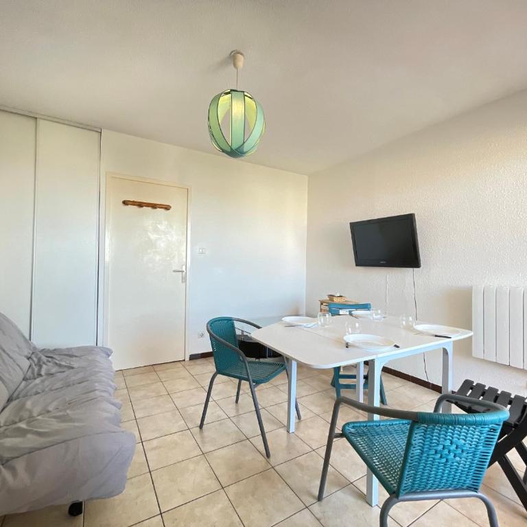 Studio cabine climatisé avec terrasse, parking privé, à 500m de la plage - FR-1-338-35 - Studio - 18