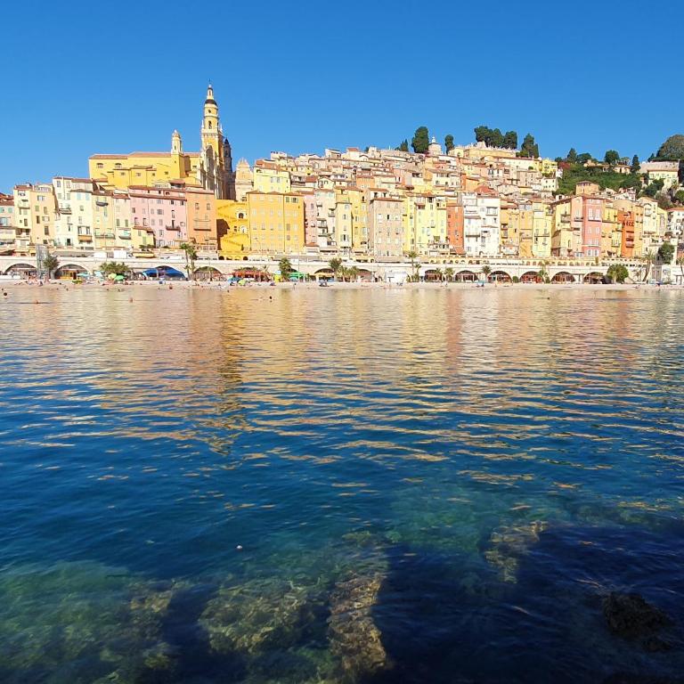MENTON # MONACO - F1 GP - 4 PERSONS - SEA VIEW - NEW - PARKING - CLIM - PREMIUM - BEACH and SUN - One-Bedroom Apartment with Sea View - 6
