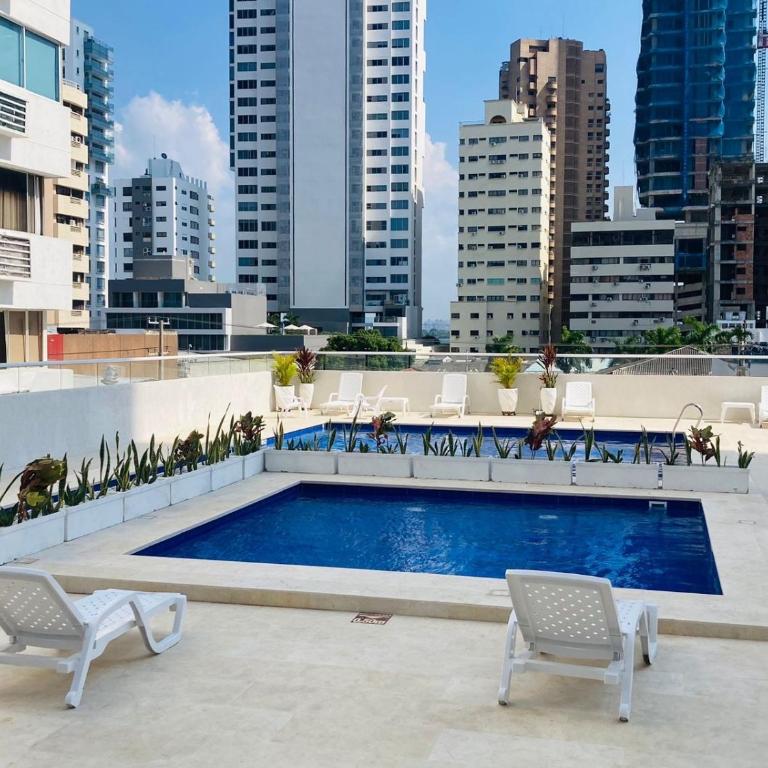 Hermoso Apto, vista parcial al mar y al Centro Histórico de Cartagena de Indias - Apartamento de 2 dormitorios - 3
