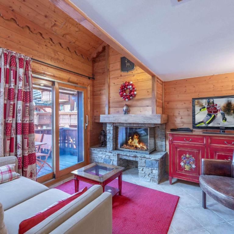 Duplex avec cheminée, proche pistes et village, spa inclus - FR-1-566-70 - Apartamento - 5