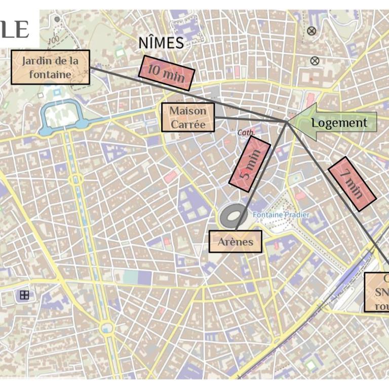 Lumineux Duplex dans l'écusson Nîmois - Atypique Wifi Hyper centre - Apartamento de 1 dormitorio - 14