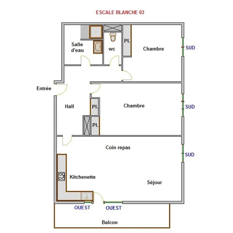 Appartement chaleureux 3 pièces, animaux acceptés, près des pistes - FR-1-304-92 - Apartment (5 Adults) - 5