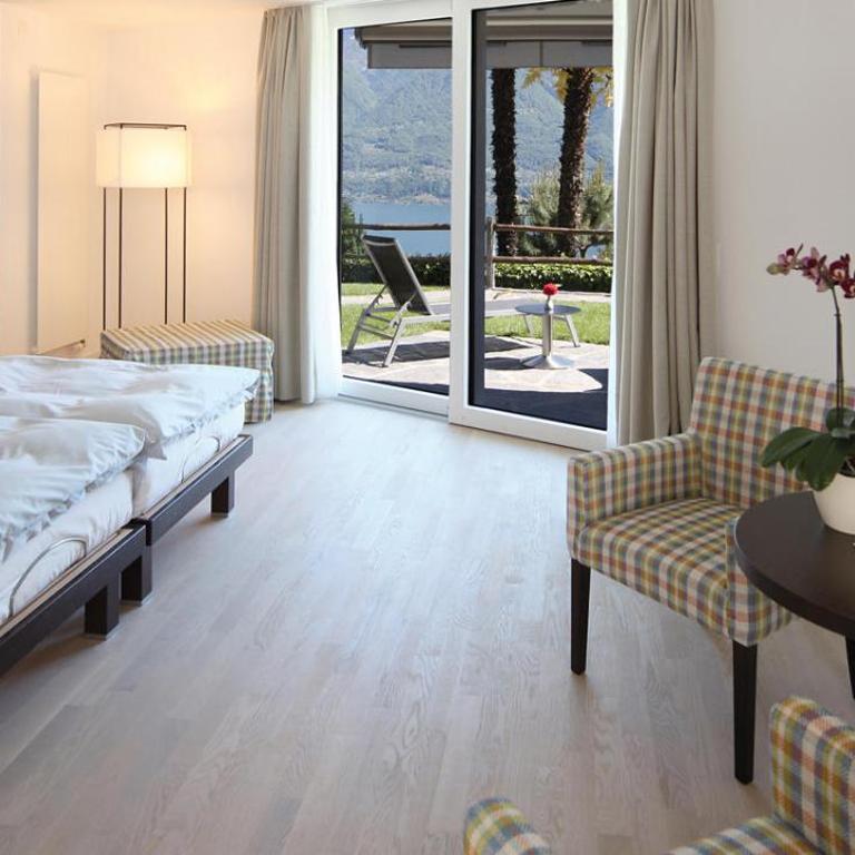 Hotel Stella SA - Camera Design Matrimoniale/Doppia con Letti Singoli con Vista Lago. - 8
