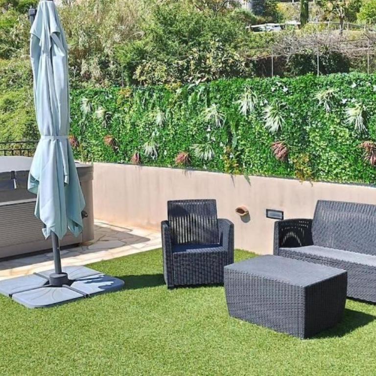 2p bas de Villa avec Jacuzzi privatif proche de Nice - Appartement 1 Chambre - 10