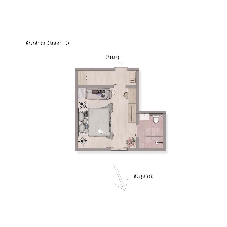 Hotel am See - Seeresidenz - Doppelzimmer mit Bergblick - 1
