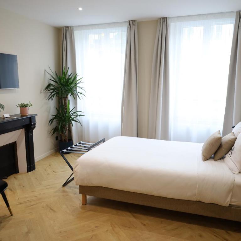 Les Chambres du Faubourg - Chambre Double avec Salle de Bains Privative - 2