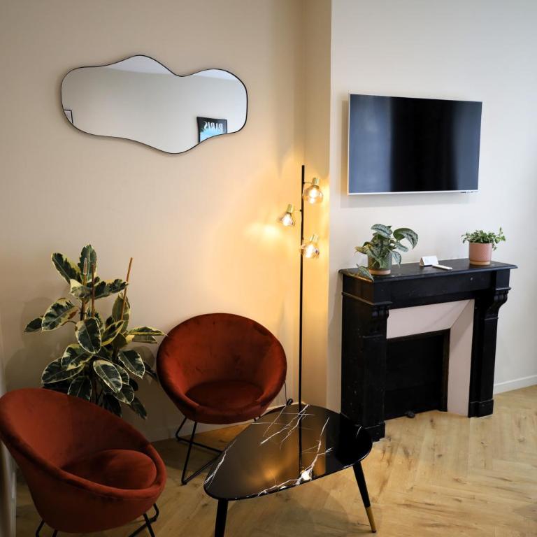 Les Chambres du Faubourg - Chambre Double avec Salle de Bains Privative - 24