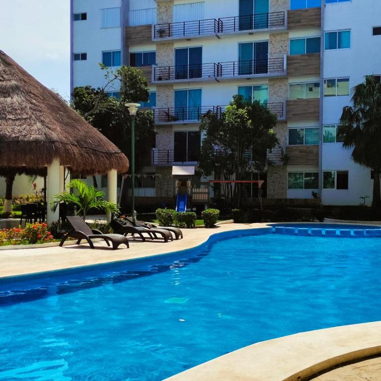 Depa Familiar PB 6pax con Alberca Rodeado de Restaurantes Zona Segura - Apartamento Estándar de 2 dormitorios - 11