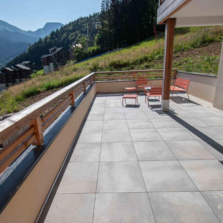 Dans résidence neuve LE SNOW ROC sur les pistes, grand studio cosy 5 pers avec terrasse panoramique, SAUNA, WIFI - Appartement 1 Chambre - 15