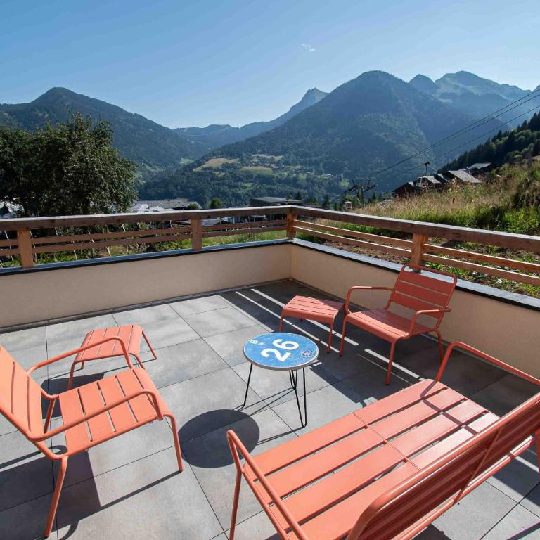 Dans résidence neuve LE SNOW ROC sur les pistes, grand studio cosy 5 pers avec terrasse panoramique, SAUNA, WIFI - Appartement 1 Chambre - 20