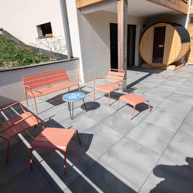 Dans résidence neuve LE SNOW ROC sur les pistes, grand studio cosy 5 pers avec terrasse panoramique, SAUNA, WIFI - Appartement 1 Chambre - 16