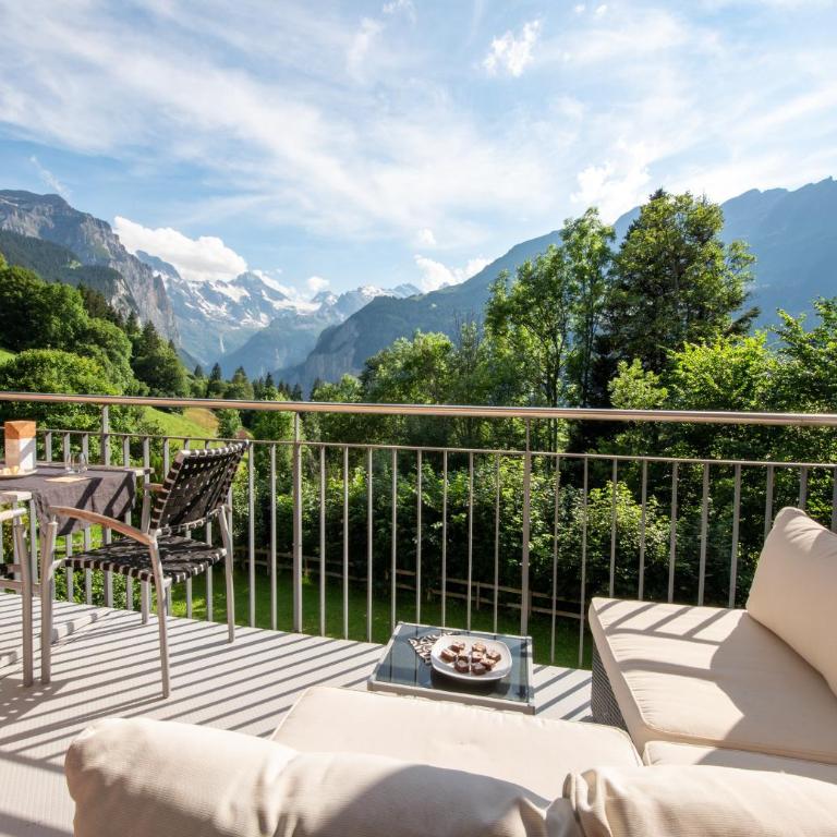 Chalet Mittaghorn Apt 5 - Deluxe Apartment mit Balkon und 2 Schlafzimmern - 10