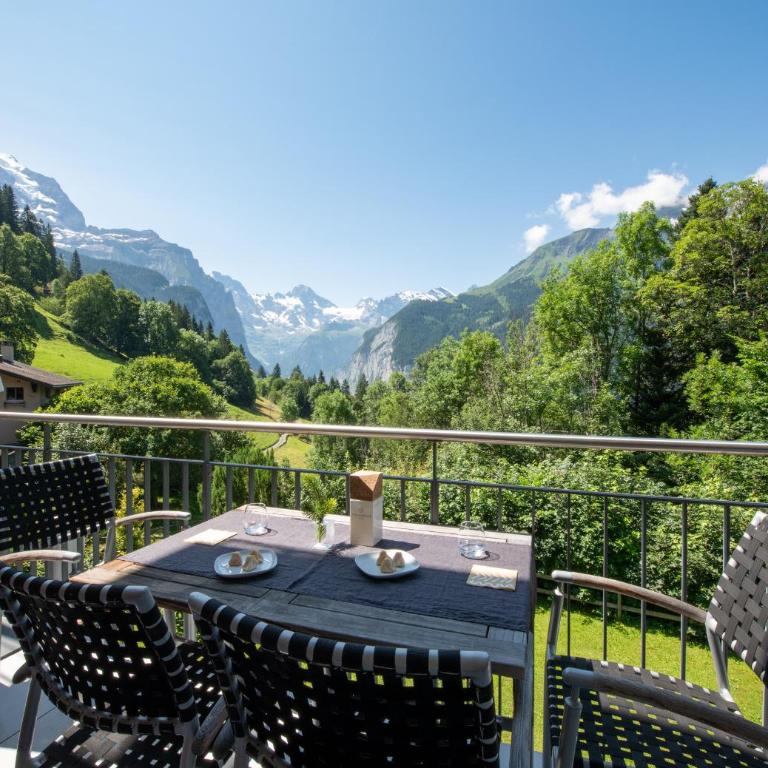 Chalet Mittaghorn Apt 5 - Deluxe Apartment mit Balkon und 2 Schlafzimmern - 19