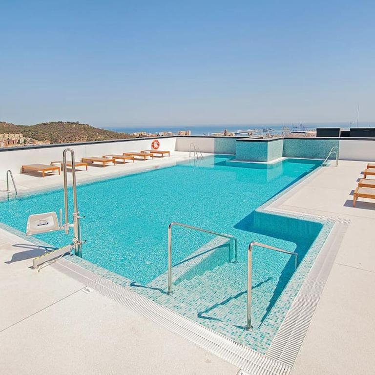Urban Jungle in Malaga Center, 18th Floor, Rooftop pool, Free Parking - Apartamento de 3 dormitorios - 6