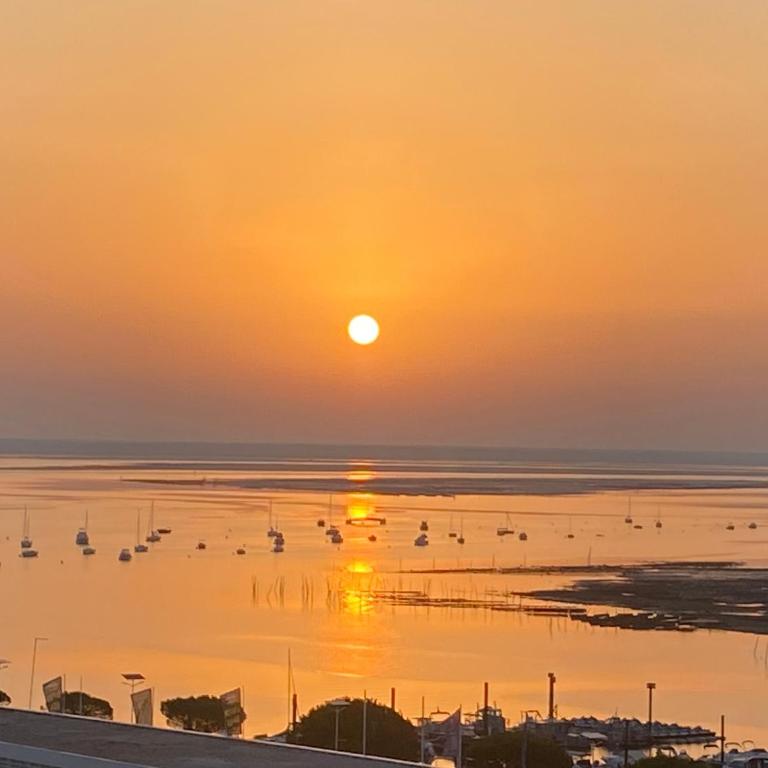 Aux pieds des plages, du port, de la piste cyclable et des commerces de proximité, un studio au dernier étage avec une vue panoramique sur le Bassin d'Arcachon, entièrement rénové, dans une résidence avec piscine - Studio with Balcony - 1