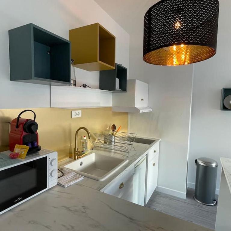 Studio moderne et lumineux, proche Tete d Or, Lyon - Appartement 1 Chambre - 9