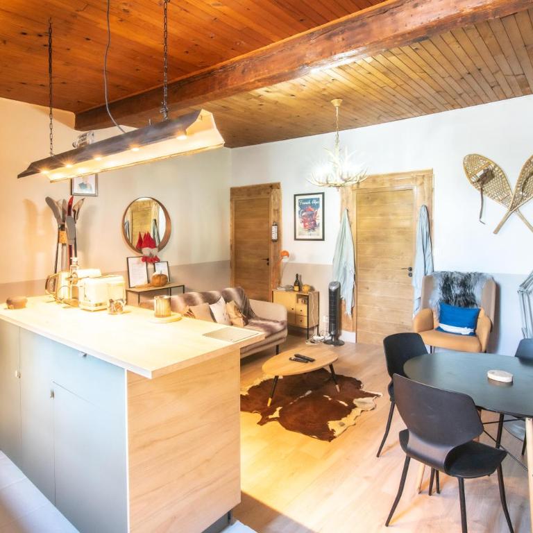 chalet de montagne Style sur le Quai saint Laurent et Bastille - Appartement 2 Chambres - 11