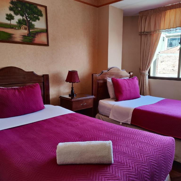 Hotel Diamante Azul - Habitación con vistas a la ciudad - 2 camas - 3