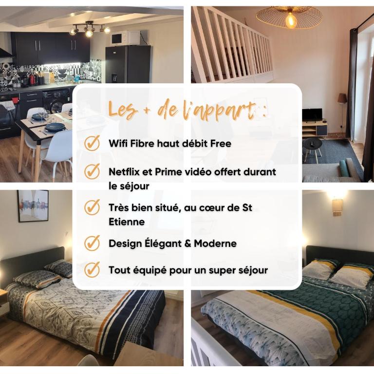 Appart’ entièrement rénové au centre ville St Étienne - Appartamento con 2 Camere da Letto - 3