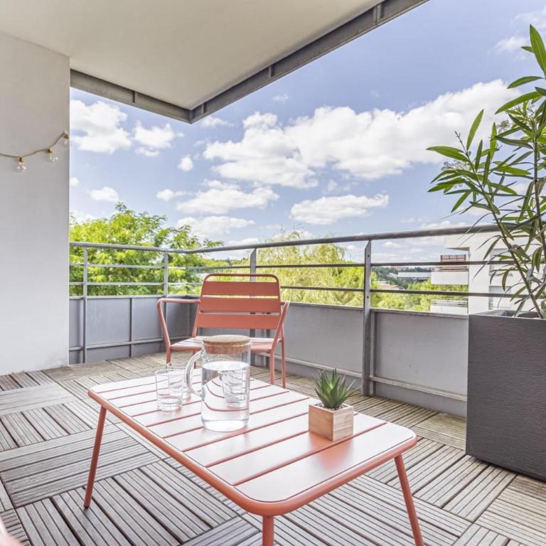 T3 Universités & Hospitals - Havre de paix près Toulouse - parking - terrasse - Apartamento de 2 dormitorios con terraza - 22