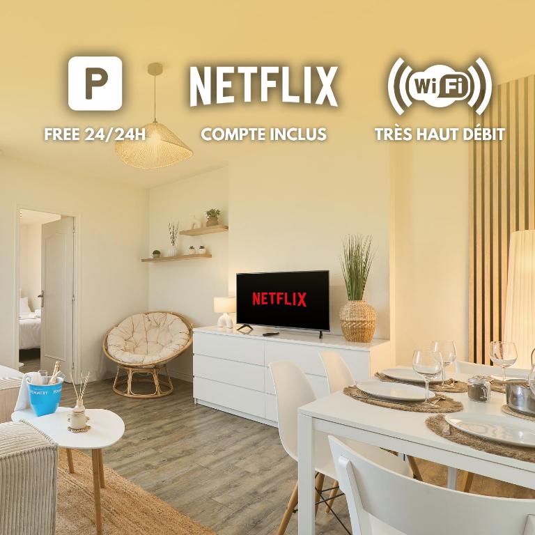 Le Pétillant, Gare Centre-Ville, Netflix, Wifi - Apartment mit 2 Schlafzimmern - 37
