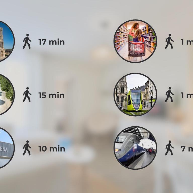 Le Pétillant, Gare Centre-Ville, Netflix, Wifi - Apartment mit 2 Schlafzimmern - 12